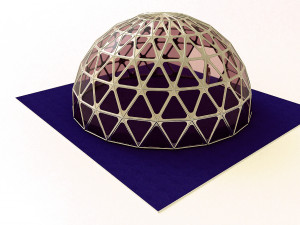 dome geodesic dome mandala pattern structure 3D Model