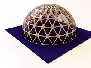 dome geodesic dome mandala pattern structure 3D Model