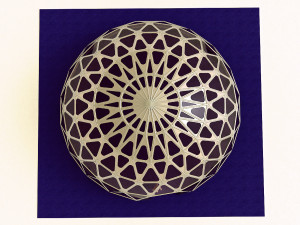 dome geodesic dome mandala pattern structure 3D Model