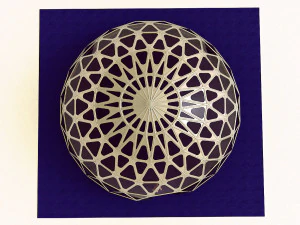 dome geodesic dome mandala pattern structure 3D Model