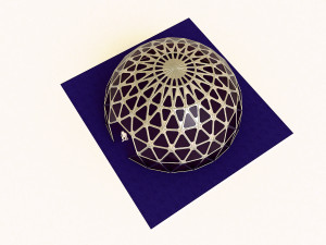 dome geodesic dome mandala pattern structure 3D Model