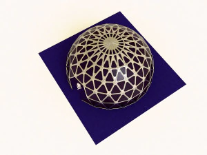 dome geodesic dome mandala pattern structure 3D Model