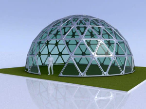 dome geodesic dome mandala pattern structure 3D Model