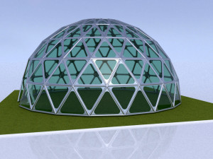 dome geodesic dome mandala pattern structure 3D Model