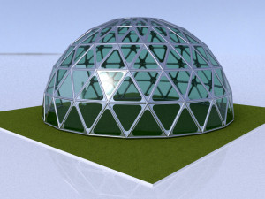 dome geodesic dome mandala pattern structure 3D Model