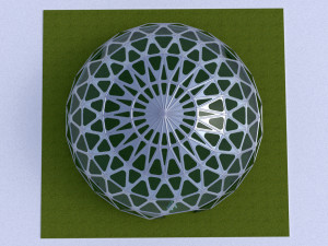 dome geodesic dome mandala pattern structure 3D Model