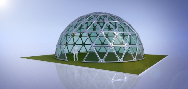 dome geodesic dome mandala pattern structure 3D Model .c4d .max .obj .3ds .fbx .stl .blend 