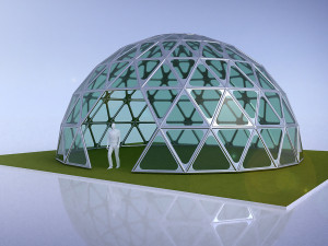 dome geodesic dome mandala pattern structure 3D Model