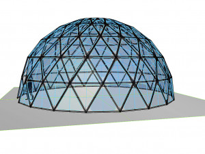 dome geodesic dome mandala pattern structure 3D Model