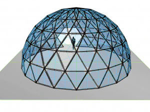 dome geodesic dome mandala pattern structure 3D Model