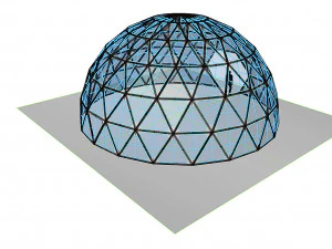 dome geodesic dome mandala pattern structure 3D Model