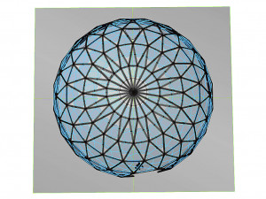dome geodesic dome mandala pattern structure 3D Model
