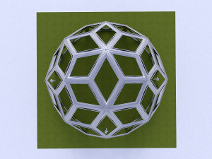 diamond pattern geodesic dome like structure 3D 模型