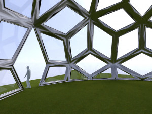 diamond pattern geodesic dome like structure 3D 模型
