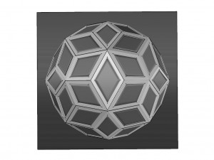 diamond pattern geodesic dome like structure 3D 模型