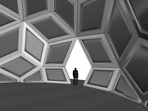 diamond pattern geodesic dome like structure 3D 模型