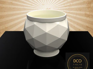 декоративний трикутний горщик для сукулентів v1 3D Принт Модель