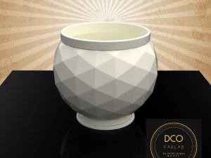 декоративний трикутний горщик для сукулентів v2 3D Принт Модель