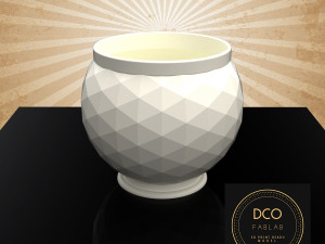 decorative triangulated container pot for succulents v3 3D 프린트 모델