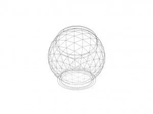 decorative triangulated container pot for succulents v3 3D Print Model