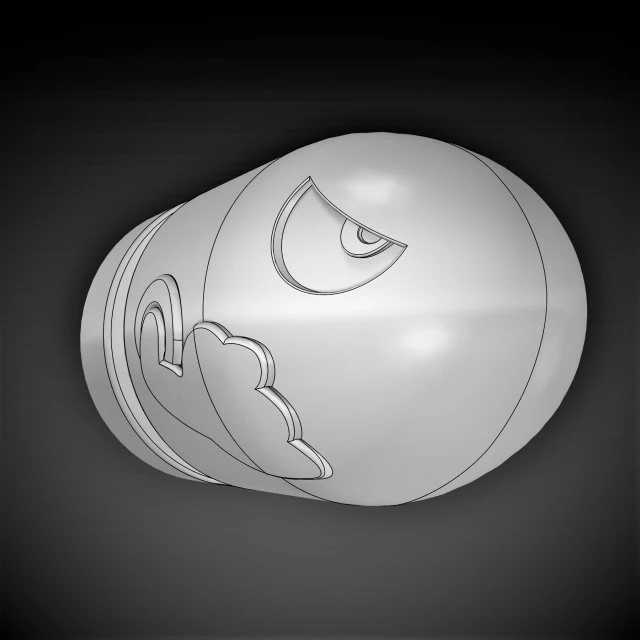 super mario bullet bill character 3d print model 3D Print Model .c4d .max .obj .3ds .fbx .stl .blend 
