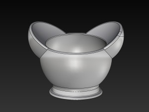 disney inspired succulent pot disneyland logo 3d print ready 3d print model 3D 프린트 모델