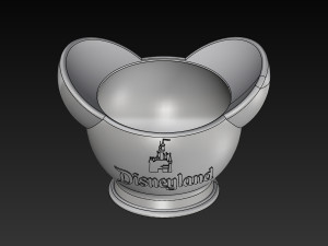 disney inspired succulent pot disneyland logo 3d print ready 3d print model 3Dプリントモデル