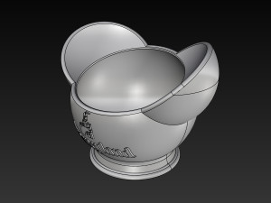 disney inspired succulent pot disneyland logo 3d print ready 3d print model 3Dプリントモデル
