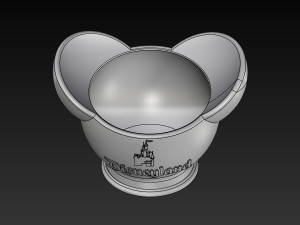 disney inspired succulent pot disneyland logo 3d print ready 3d print model 3Dプリントモデル