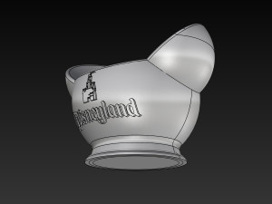 disney inspired succulent pot disneyland logo 3d print ready 3d print model 3Dプリントモデル