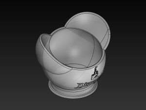 disney inspired succulent pot disneyland logo 3d print ready 3d print model 3Dプリントモデル