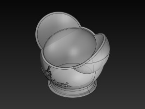 disney inspired succulent pot disneyland logo 3d print ready 3d print model 3Dプリントモデル