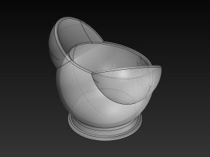 disney inspired succulent pot disneyland logo 3d print ready 3d print model 3Dプリントモデル