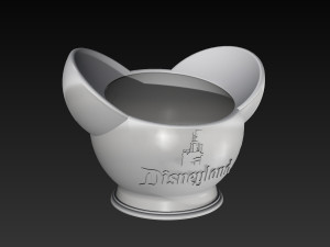 disney inspired succulent pot disneyland logo 3d print ready 3d print model 3Dプリントモデル