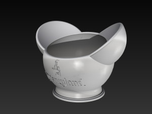 disney inspired succulent pot disneyland logo 3d print ready 3d print model 3Dプリントモデル