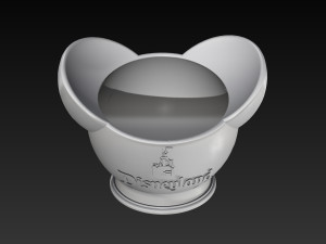 disney inspired succulent pot disneyland logo 3d print ready 3d print model 3Dプリントモデル