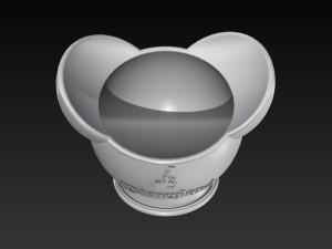 disney inspired succulent pot disneyland logo 3d print ready 3d print model 3Dプリントモデル