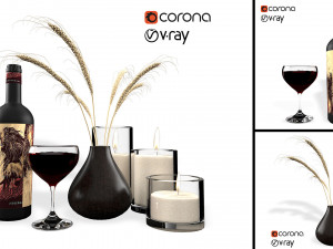 decorative set vol 1 Model 3D