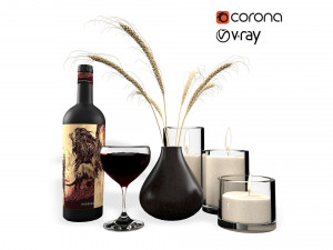 decorative set vol 1 Model 3D