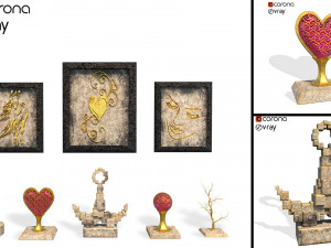 decorative set vol 2 3Dモデル