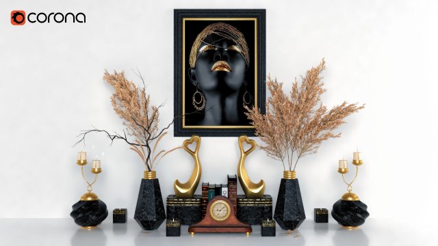 decorative set vol 4 3D-Modell .c4d .max .obj .3ds .fbx .stl .blend 