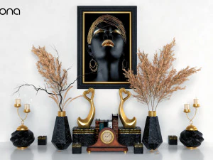 conjunto decorativo vol 4 Modelo 3D