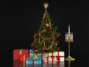 decorative set vol 5 christmas 3D Model