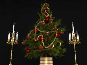 decorative set vol 5 christmas 3D Model