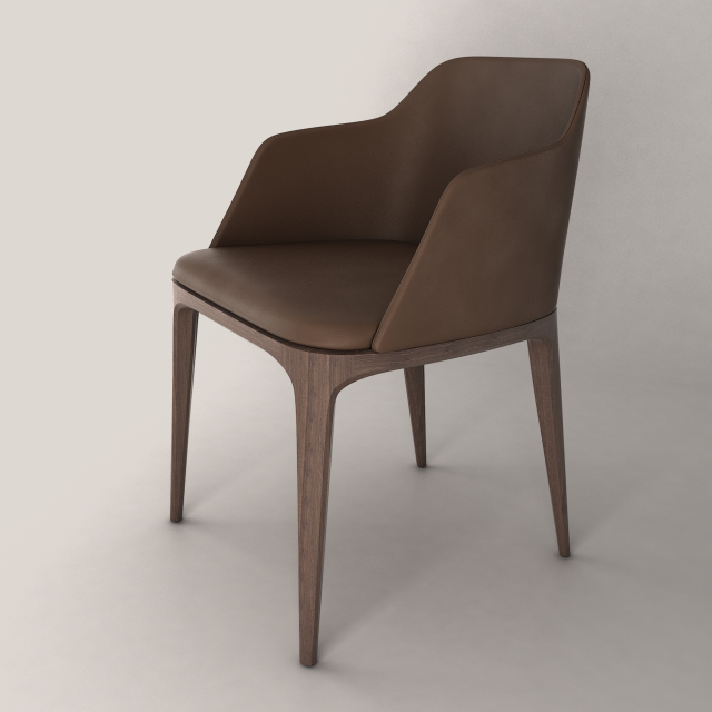 grace chair 3D Модель .c4d .max .obj .3ds .fbx .stl .blend 
