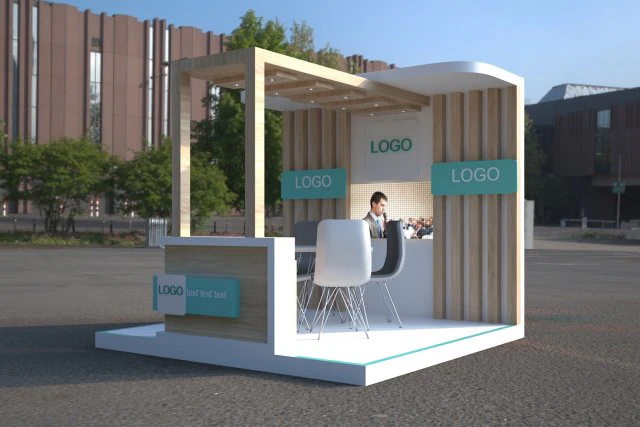 3d exhibition stand 3D Model .c4d .max .obj .3ds .fbx .stl .blend 