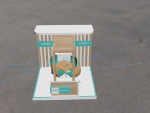 3d exhibition stand Model 3D