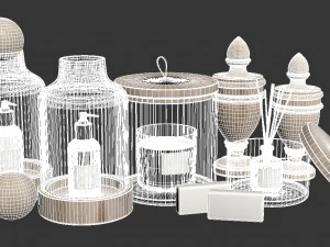 bathroom equipments 3D Model