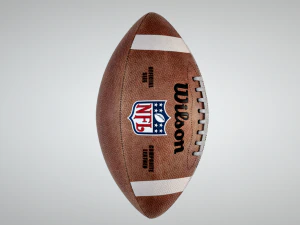 american football 3D Model