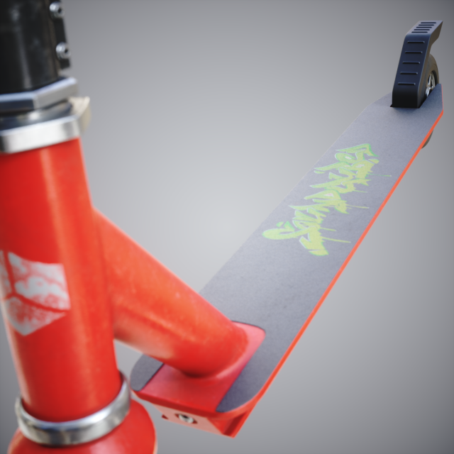 scooter 3D 模型 .c4d .max .obj .3ds .fbx .stl .blend 